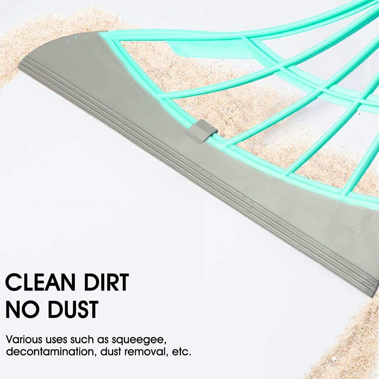 2-in-1 Silicone Broom with Squeegee and Hooks - DomesticWorx